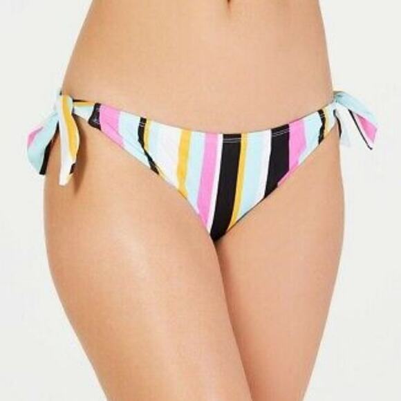 Hula Honey NEW Soul Stripe Side Tie Hipster Bikini Size XSmall - Picture 1 of 6